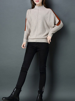 Stylish Batwing Sleeve Loose Knitted Sweater