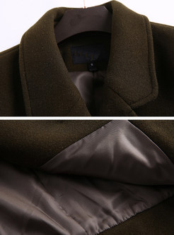 Double-breasted Slim Thicken Woolen Short Coat