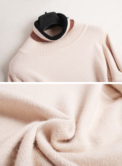 Stylish Striped Long Sleeve Knitted Sweater