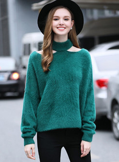 Street Hollow Out Knitted Sweater