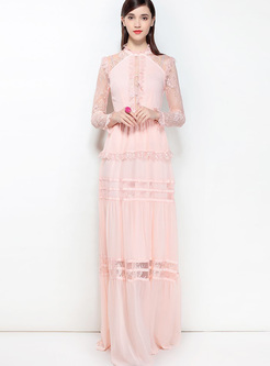 Sweet Pink Perspective Maxi Dress