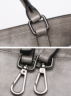 Brief Cowhide Top Handle & Crossbody Bag