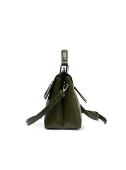 Street Cowhide Leather Top Handle & Crossbody Bag