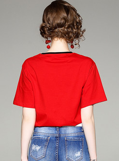 Red Dot Design Short Sleeve T-shirt