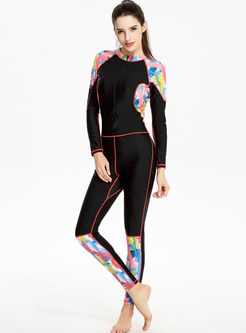 Hit Color Sheath Long Diving Suit