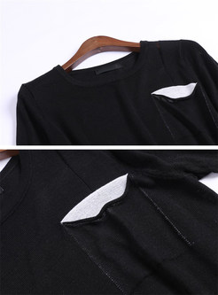Black All-Match Half Sleeve T-shirt