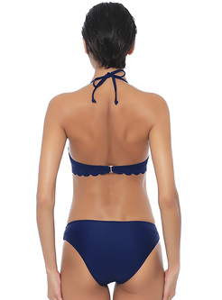 Sexy Navy Blue Bikini For Women