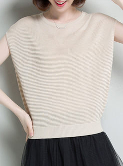 Apricot Fashion Loose Elegant Knitted Top
