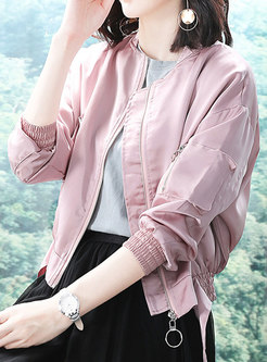 Batwing Sleeve Embroidered Loose Coat