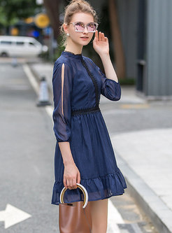 Sexy Perspective Chiffon Dress With Sling 