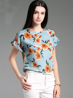 Trendy Multicolor All Over Print Shift T-Shirt 