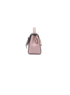 Chic Color-block Magnetic Top Handle & Crossbody Bag