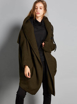 Fashion Casual Loose Double-breasted Tied Coat