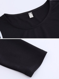Stylish Sexy Black Lace Paneled Perspective Midi Dress