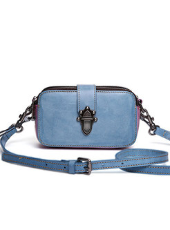Fashion Retro Blue Tote & Crossbody Bag 
