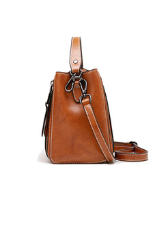 Vintage Zippered Top Handle & Crossbody Bag
