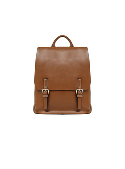 Brief Preppy Style Fashion Buckle Backpack