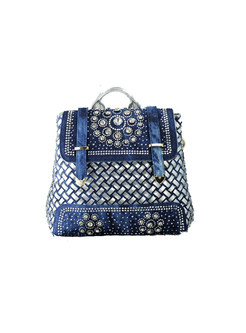 Casual Weave Drilling Jean Backpack