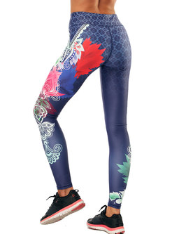 Stylish Print High Waist Yoga Fitness Pants