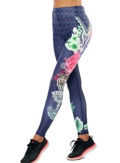 Stylish Print High Waist Yoga Fitness Pants