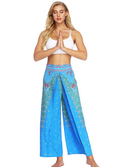 Stylish Print High Waist Breathable Loose Yoga Pants