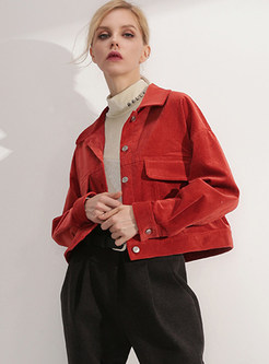 Autumn Fashion Lapel Single-breasted Short Coat