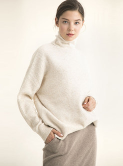 Brief Long Sleeve Elastic Pullover Sweater