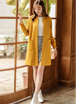 Stylish Casual All Matched Buttoned Cardigan Coat
