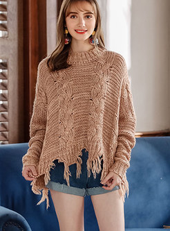 Chic O-neck Loose All-matched Knitted Sweater