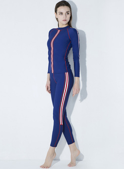 Fashion Solid Color Quick-dry Tracksuit
