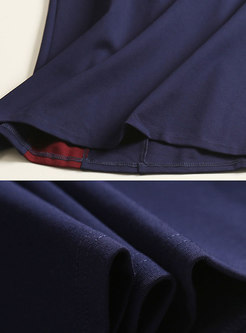 Trendy Color-block Sleeveless Vest Sheath Dress