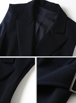 Fashion Black Sleeveless Mid Waist Cotton Vest 