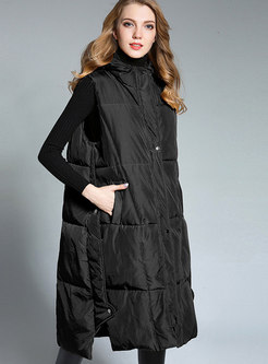 Winter Trendy Hooded Down Coat Plus Size Vest 