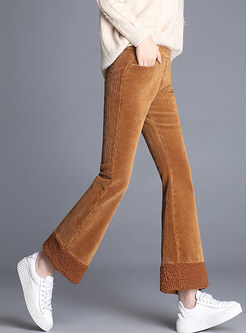 Brief Casual Easy-matching Flare Pants