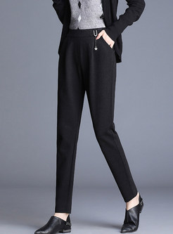 Casual Easy-matching Harem Pants With Metal