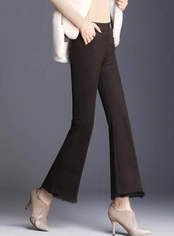 Winter Fashion Easy-matching Slim Flare Pants