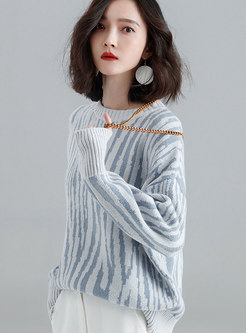 Autumn Trendy Loose O-neck Knitting Sweater