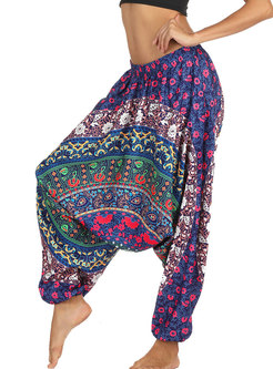 Casual Multicolor Breathable Wide Leg Yoga Pants