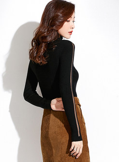 Turtle Neck Long Sleeve Slim Bottoming Sweater