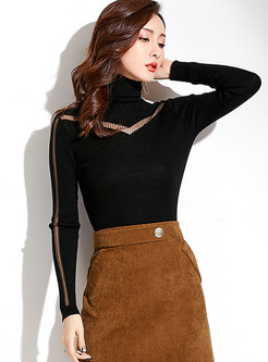 Turtle Neck Long Sleeve Slim Bottoming Sweater