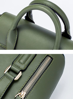 Trench Green All Matched Wing-shape Top Handle Bag