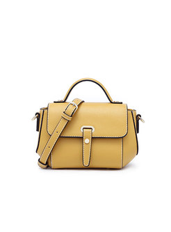 Stylish Contrast-color Wing-shape Top Handle & Crossbody Bag