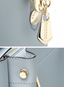 Stylish Zipper Pocket Fringed Decoration Top Handle Bag