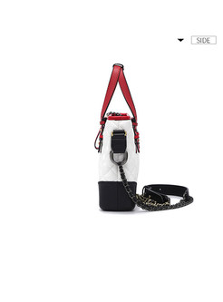 Stylish Chain Zippered Top Handle & Crossbody Bag