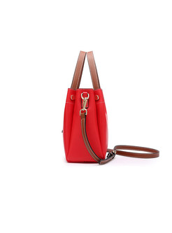 Fashion Bucket Top Handle & Crossbody Bag With Star Detail