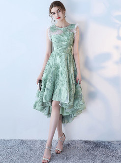 Elegant Asymmetric Short Party Dress