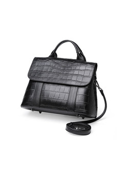 Fashion Leather Plaid Crossbody Bag