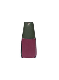 Fashion Hit Color Tote & Top Handle Bag With Mini Bag