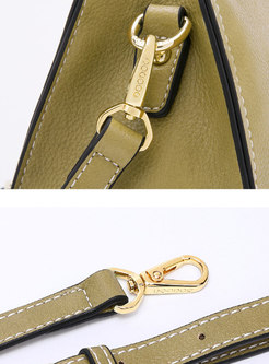 Trendy Zipper Easy-matching Top Handle Bag