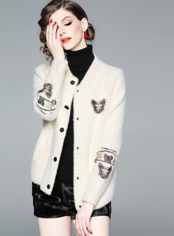 Autumn Embroidered All-matched Short Buttoned Coat
